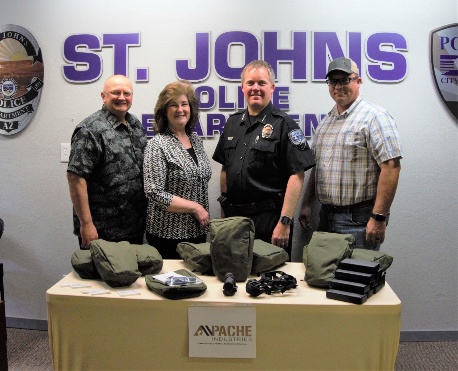 Apache Industries donates over $19K to St. Johns PD